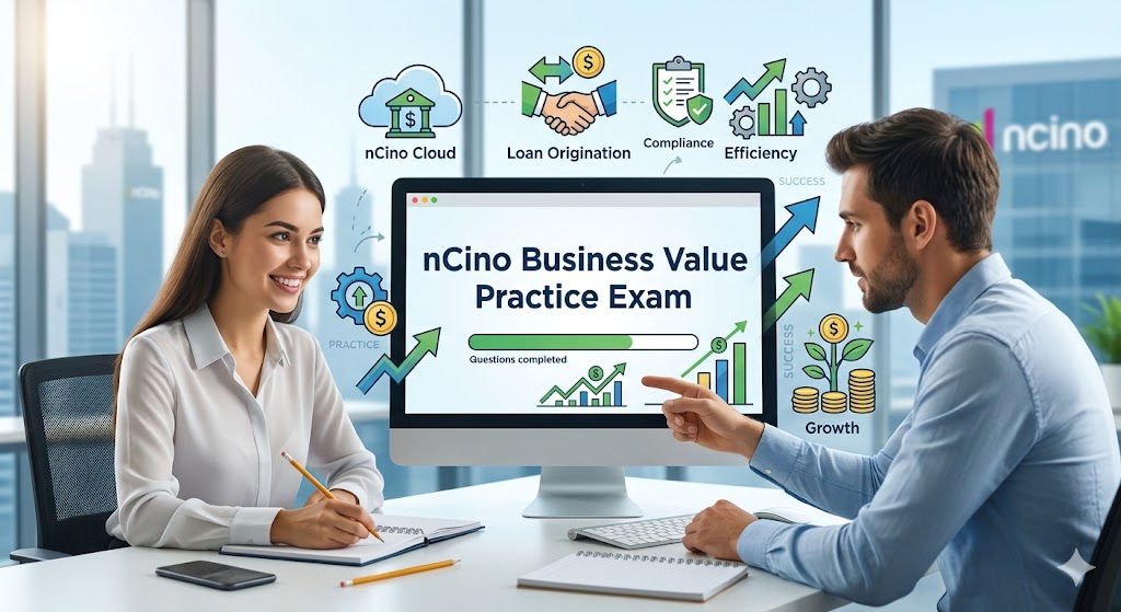 nCino Business Value Practice Exam Banner