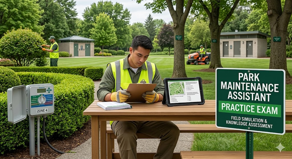 Park Maintenance Assistant Practice Exam Banner
