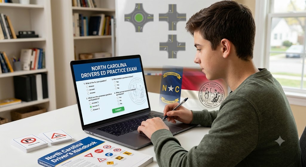 North Carolina Drivers Ed Practice Exam Banner