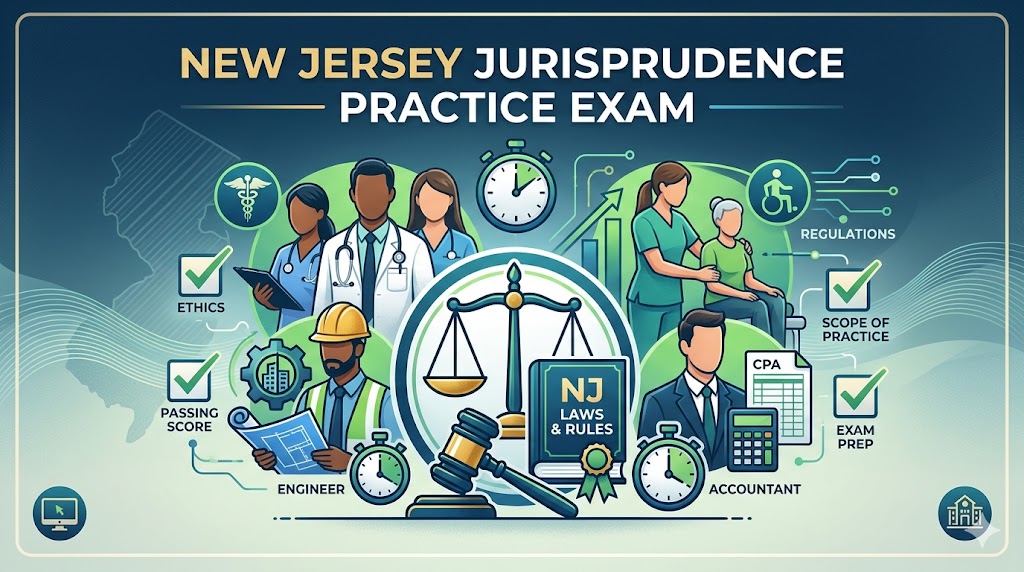 New Jersey Jurisprudence Practice Exam Banner