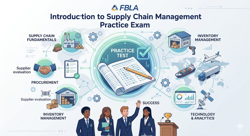 FBLA Introduction to Supply Chain Management Practice Test Banner