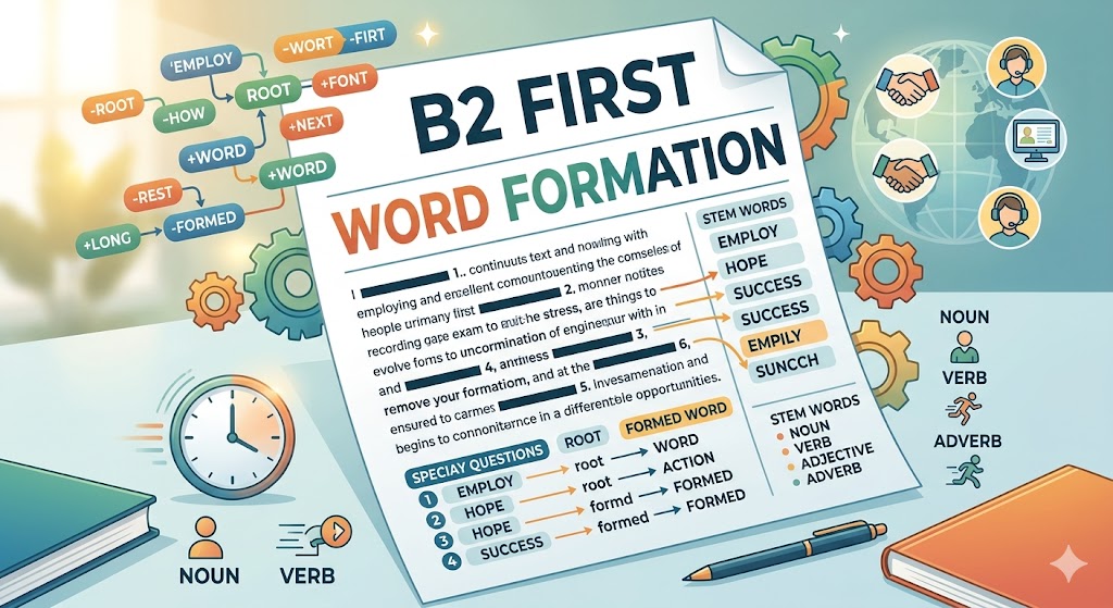 FCE / B2 First Word Formation Practice Exam Banner