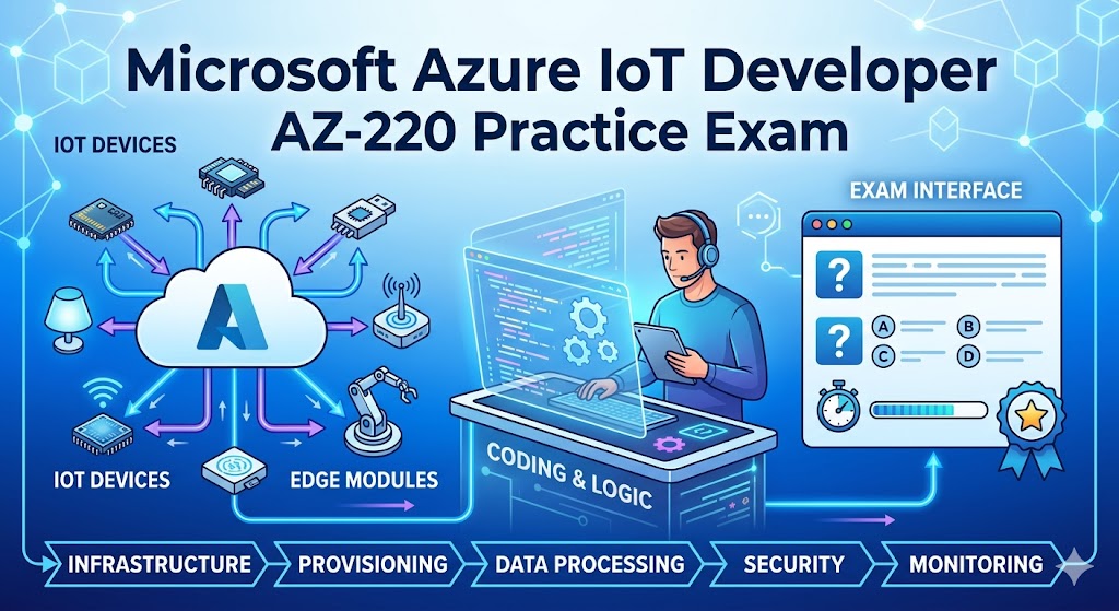 Microsoft Certified: Azure IoT Developer Specialty (AZ-220) Practice Test Banner