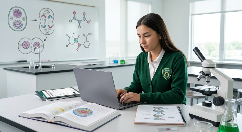 KAMSC Honors Biology Semester 1 Practice Exam Banner