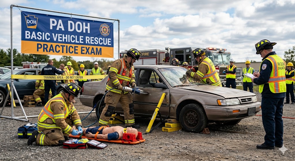 Pennsylvania DOH Basic Vehicle Rescue Practice Exam Banner