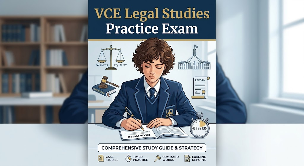 VCE Legal Studies Practice Exam Banner