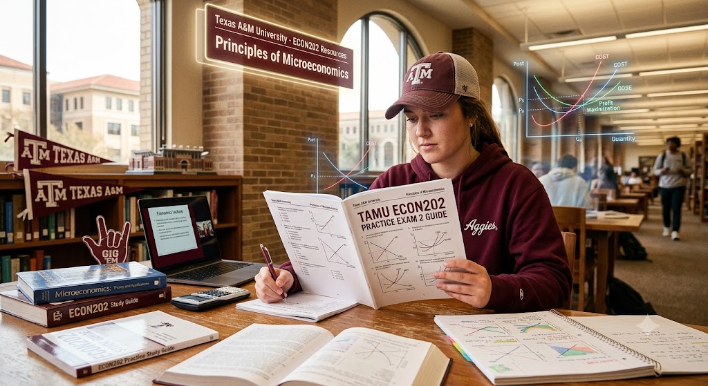 TAMU ECON202 Practice Exam 2 Guide Banner