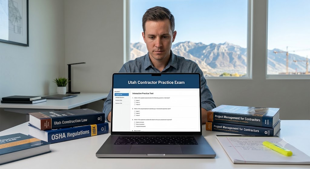 Utah Contractor Practice Exam Banner