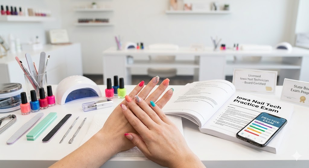 Iowa Nail Tech Practice Exam Banner