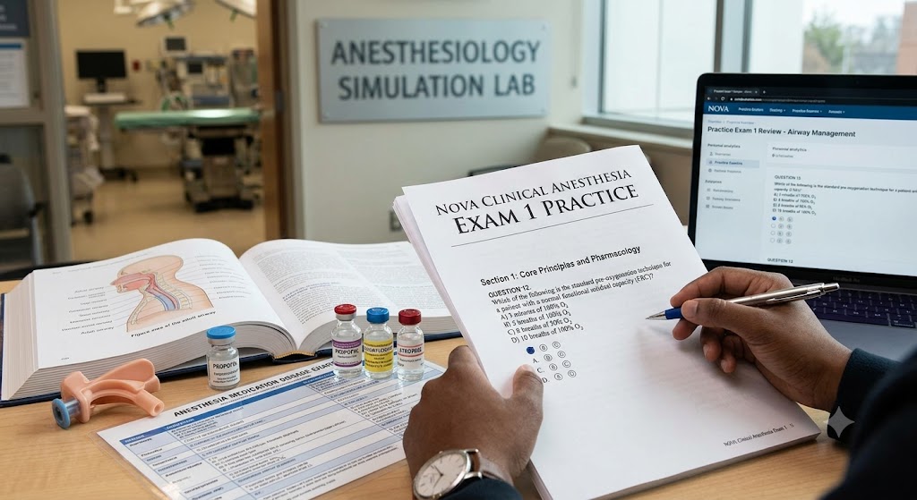 NOVA Clinical Anesthesia Exam 1 Practice Banner