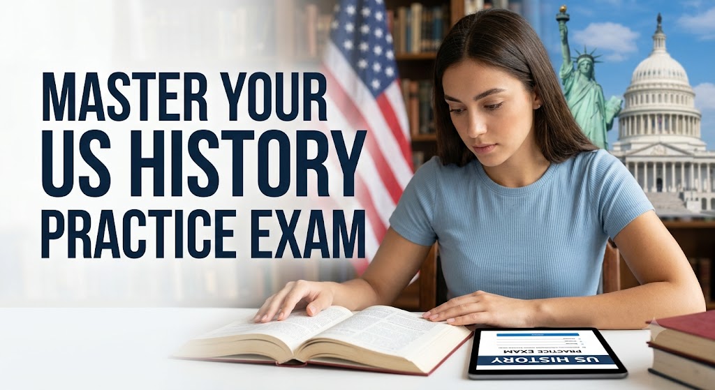 US History Practice Exam Banner