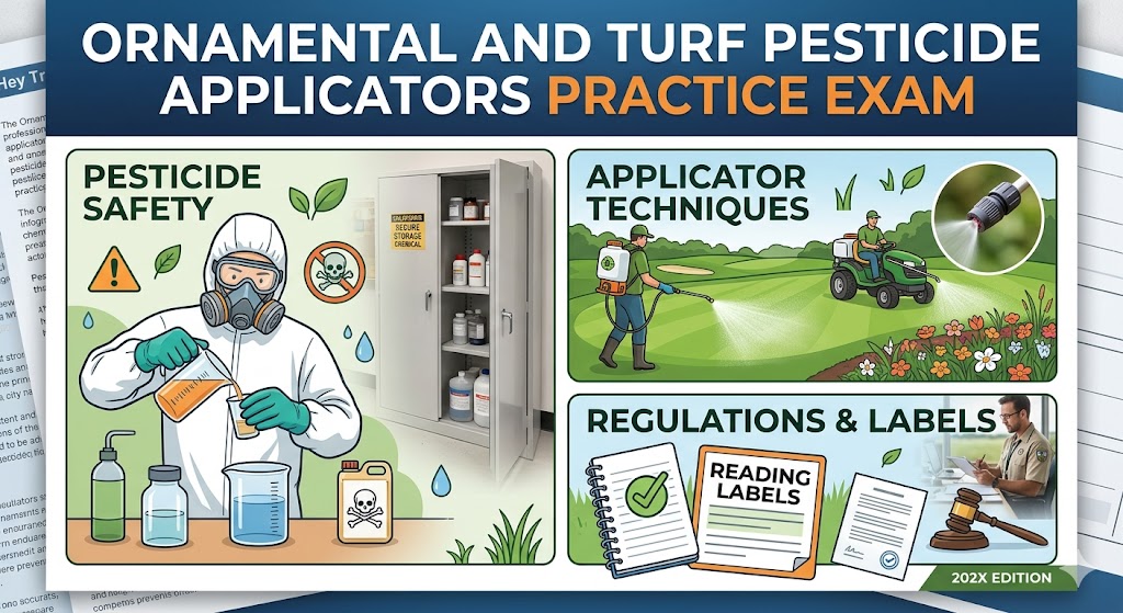 Ornamental and Turf Pesticide Applicators Practice Exam Banner