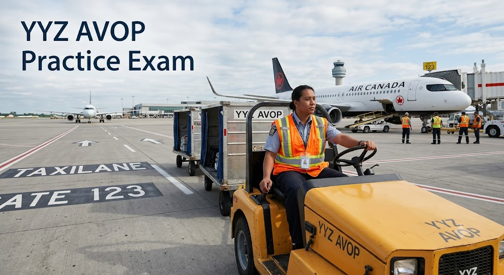 YYZ Airside Vehicle Operator Permits (AVOP) Practice Exam Banner