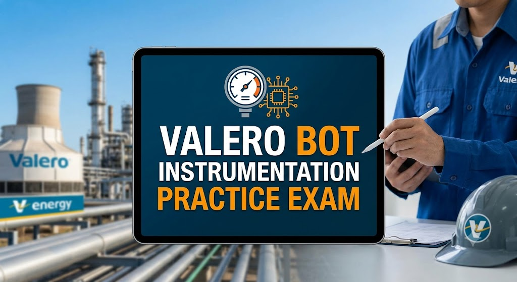 Valero BOT Instrumentation Practice Test Banner