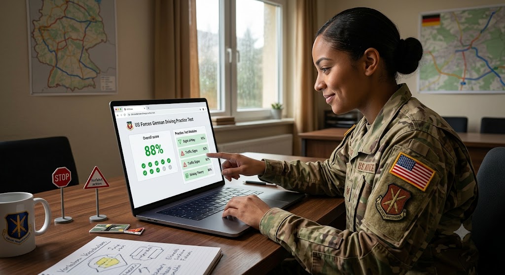 US Forces German Driving Practice Test Banner