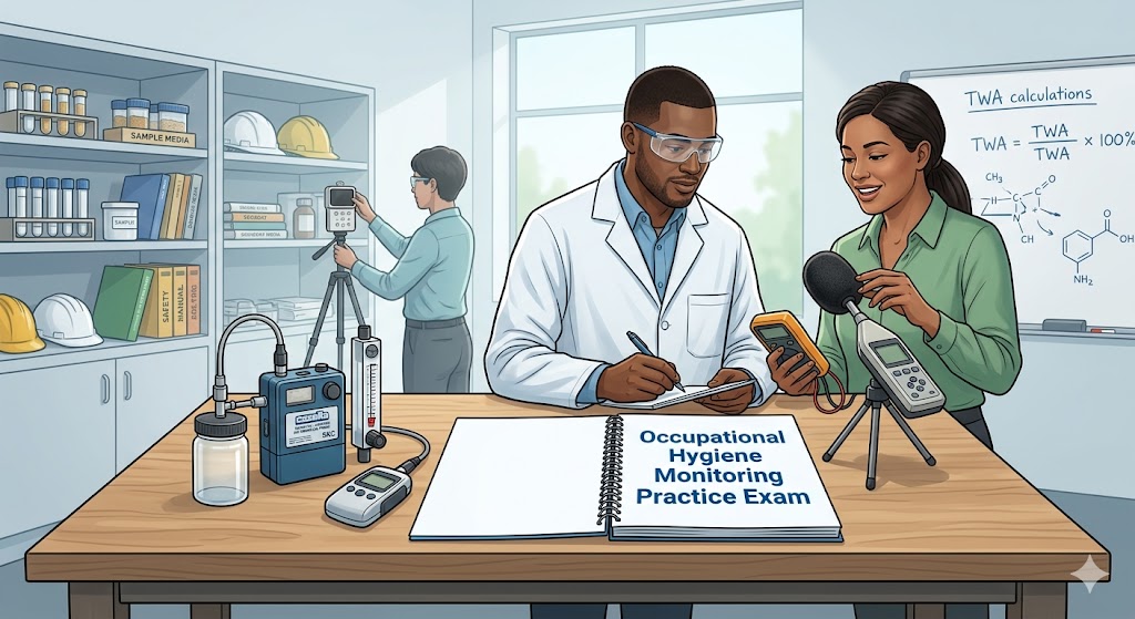 Occupational Hygiene Monitoring Practice Exam Banner