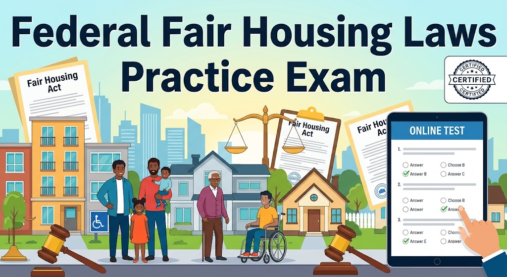 Federal Fair Housing Laws Practice Exam Banner