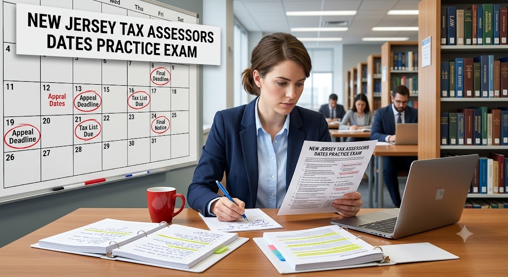 New Jersey Tax Assessors Dates Practice Exam Banner