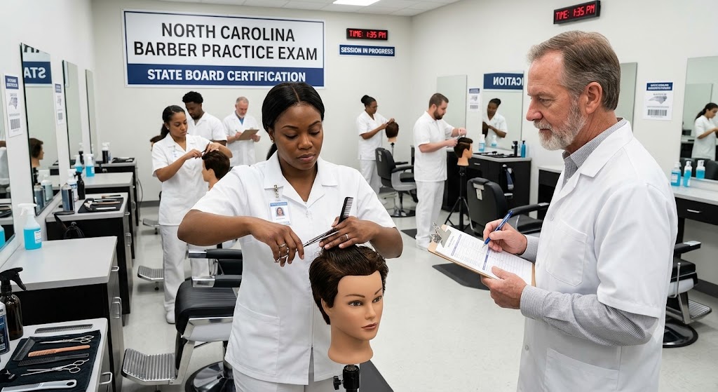 North Carolina Barber Practice Exam Banner