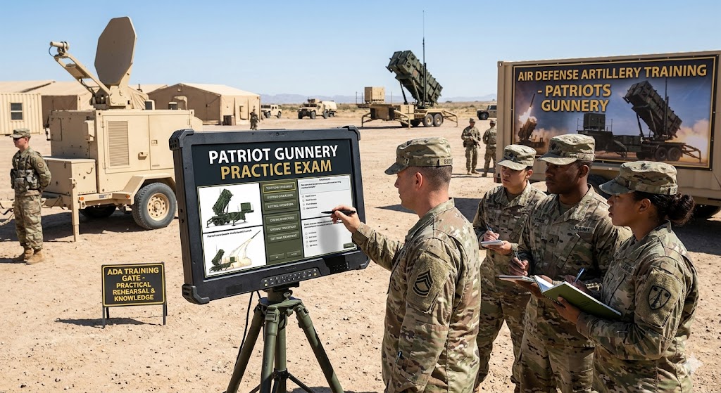 Patriot Gunnery Practice Test Banner