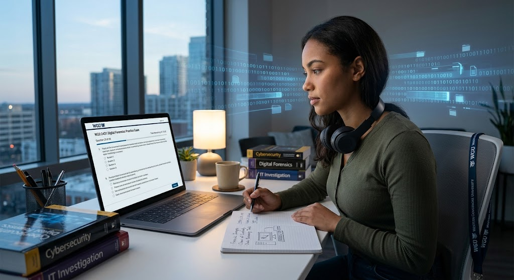 Western Governors University (WGU) ITAS2140 D431 Digital Forensics in Cybersecurity Practice Exam Banner