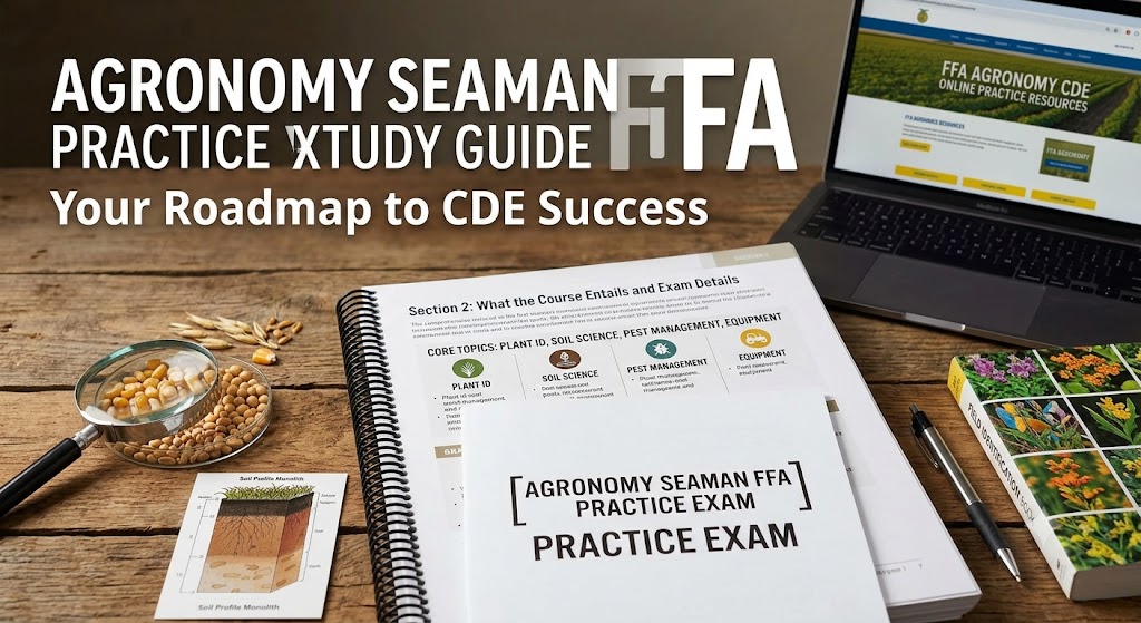 Agronomy Seaman FFA Practice Test Banner