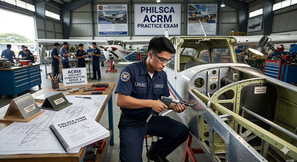 PHILSCA Aircraft Construction, Repair, and Maintenance (ACRM) Practice Exam Banner