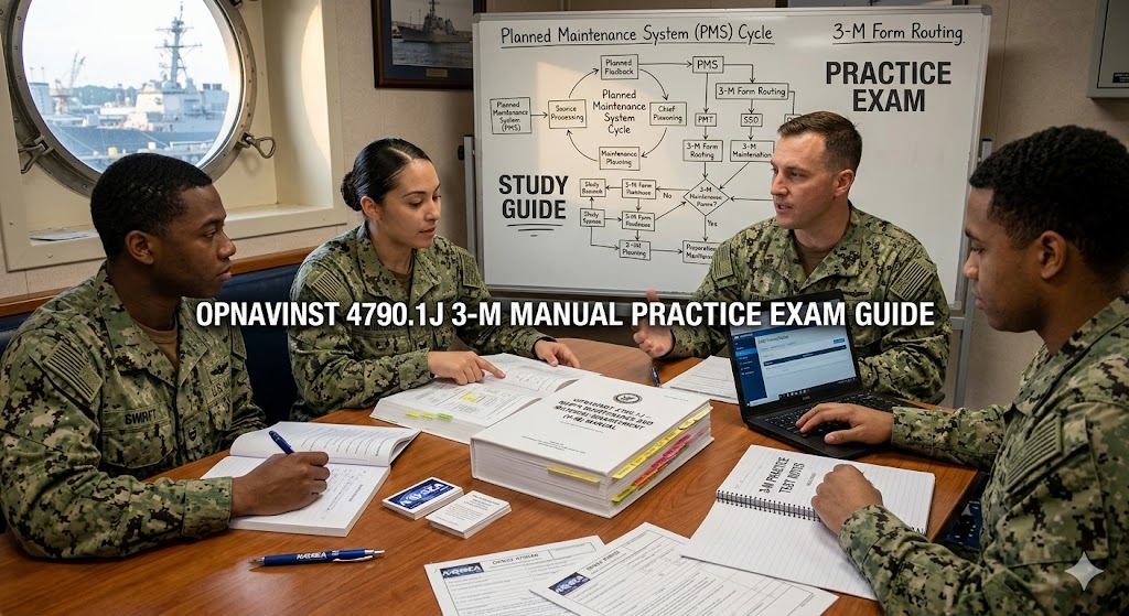 OPNAVINST 4790.1J 3-M Manual Practice Exam Banner