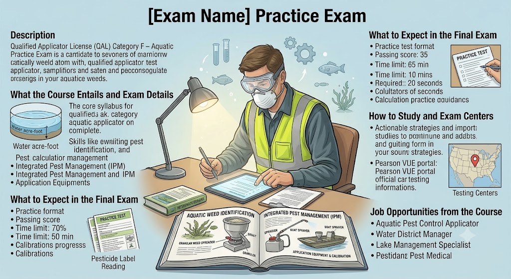 Qualified Applicator License (QAL) Category F – Aquatic Practice Exam Banner