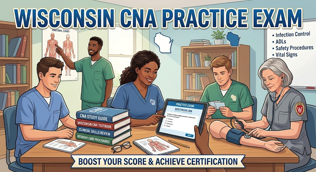 Wisconsin Certified Nursing Assistant (CNA) Practice Exam Banner