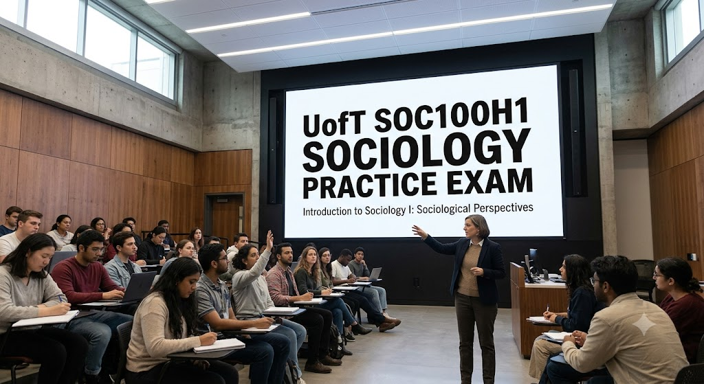 University of Toronto (UofT) SOC100H1 Introduction to Sociology I – Sociological Perspectives Practice Exam Banner