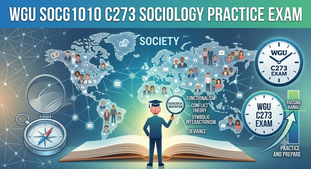 Western Governors University (WGU) SOCG1010 C273 Introduction to Sociology Practice Exam Banner