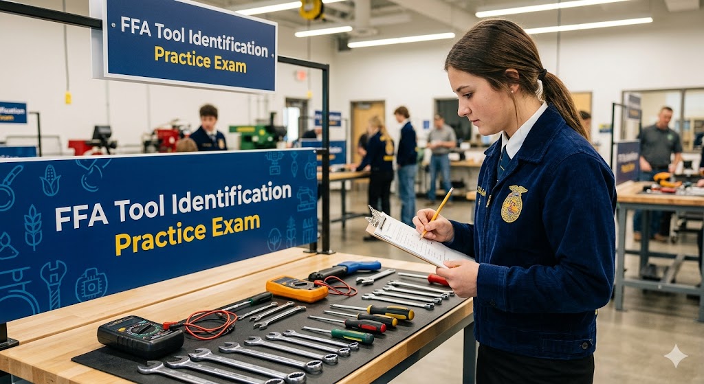 FFA Tool Identification Practice Test Banner