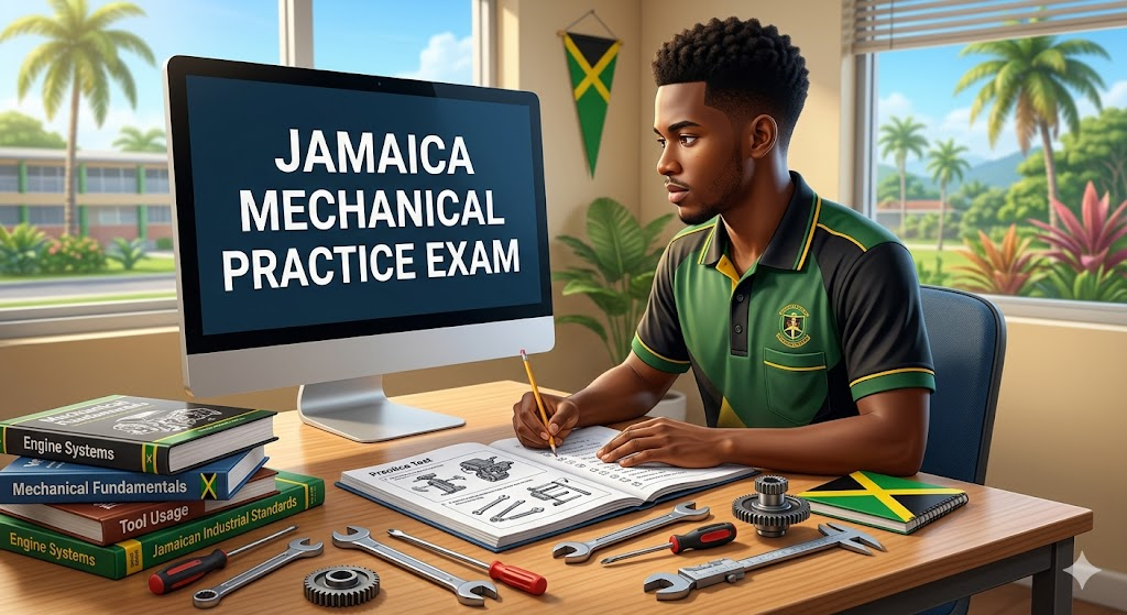 Jamaica Mechanical Practice Test Banner