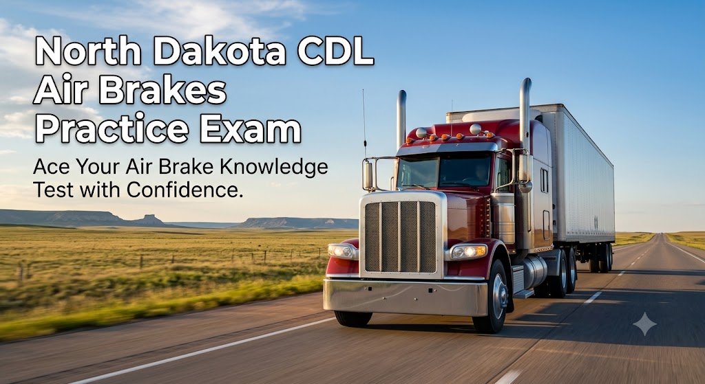 North Dakota CDL Air Brakes Practice Test Banner