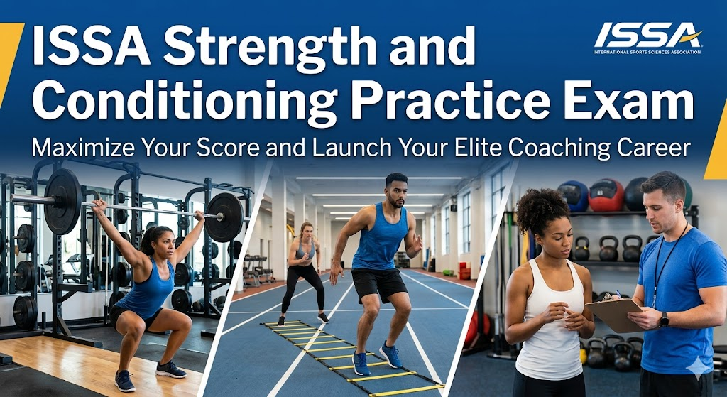 International Sports Sciences Association (ISSA) Strength and Conditioning Certification Practice Test Banner