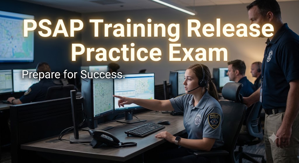Public Safety Answering Point (PSAP) Training Release Practice Test Banner