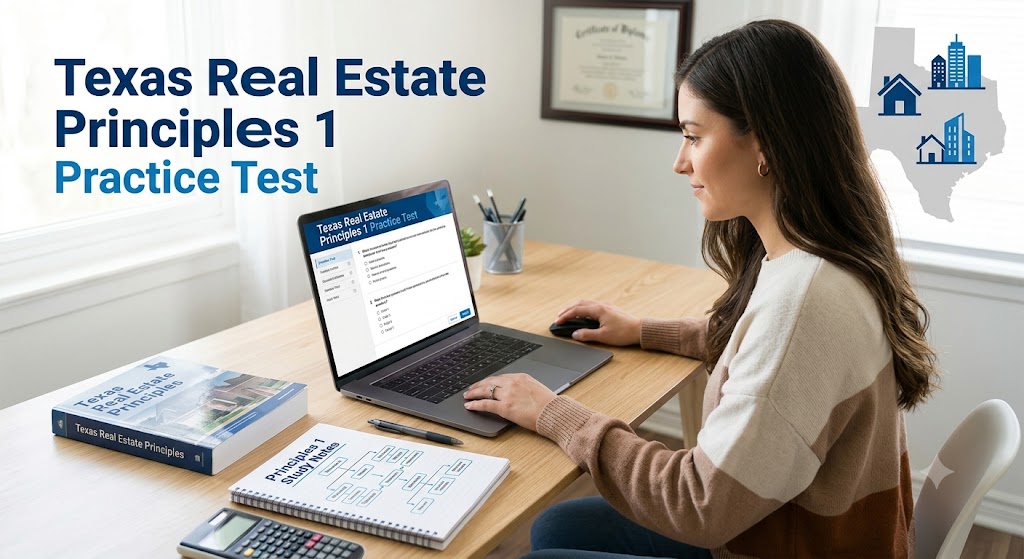 Texas Real Estate Principles 1 Practice Test Banner