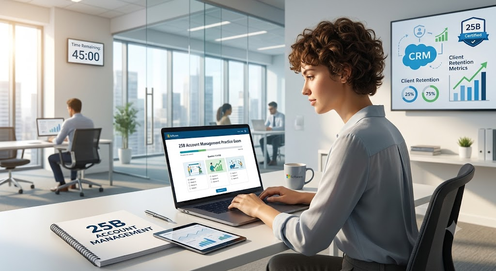 25B Account Management (Software) Practice Test Banner