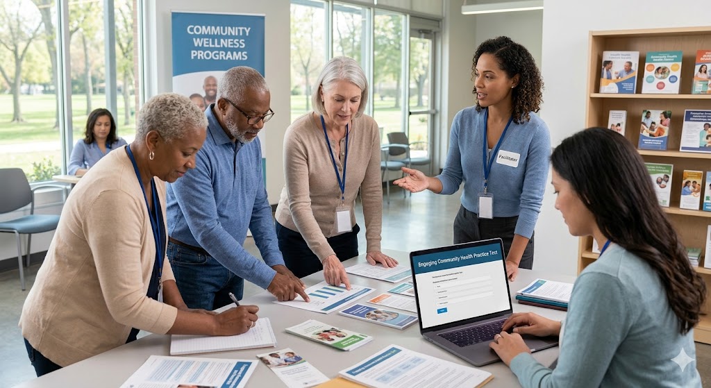 Engaging Community Health Practice Test Banner
