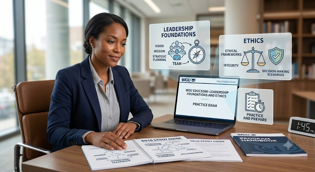 Western Governors University (WGU) EDUC5288 D016 Leadership Foundations and Ethics Practice Test Banner