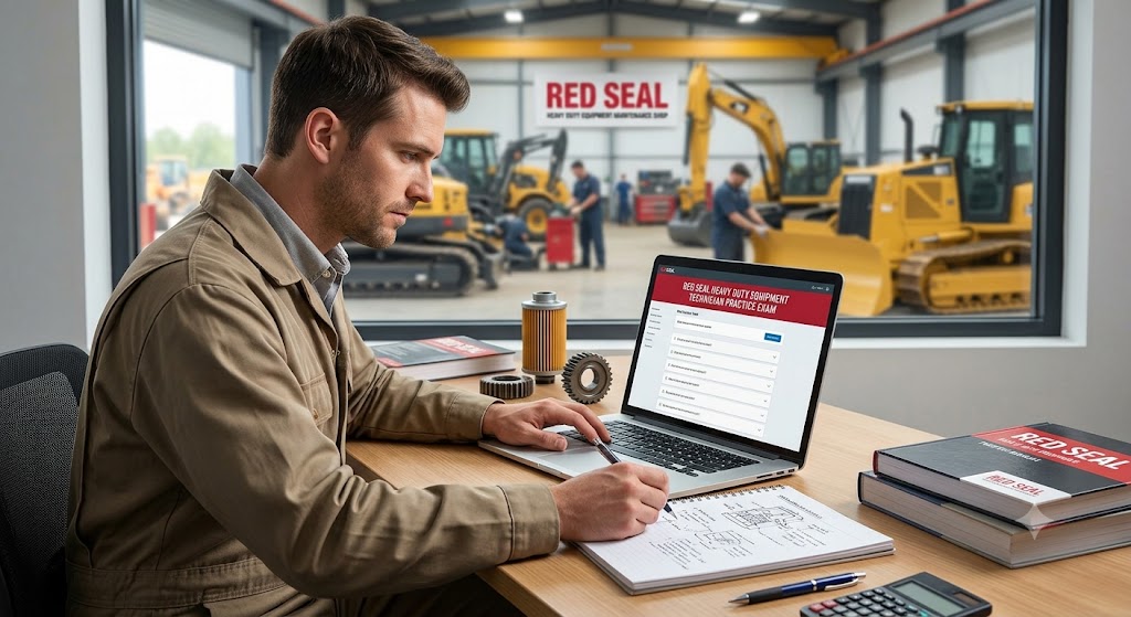 Red Seal Heavy Duty Equipment Technician Practice Exam Banner