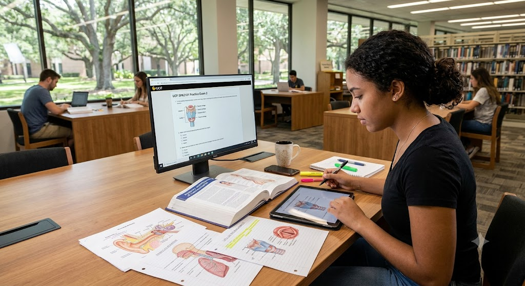 University of Central Florida (UCF) SPA3101 Anatomy and Physiology of Speech, Language, and Hearing Practice Exam 2 Banner