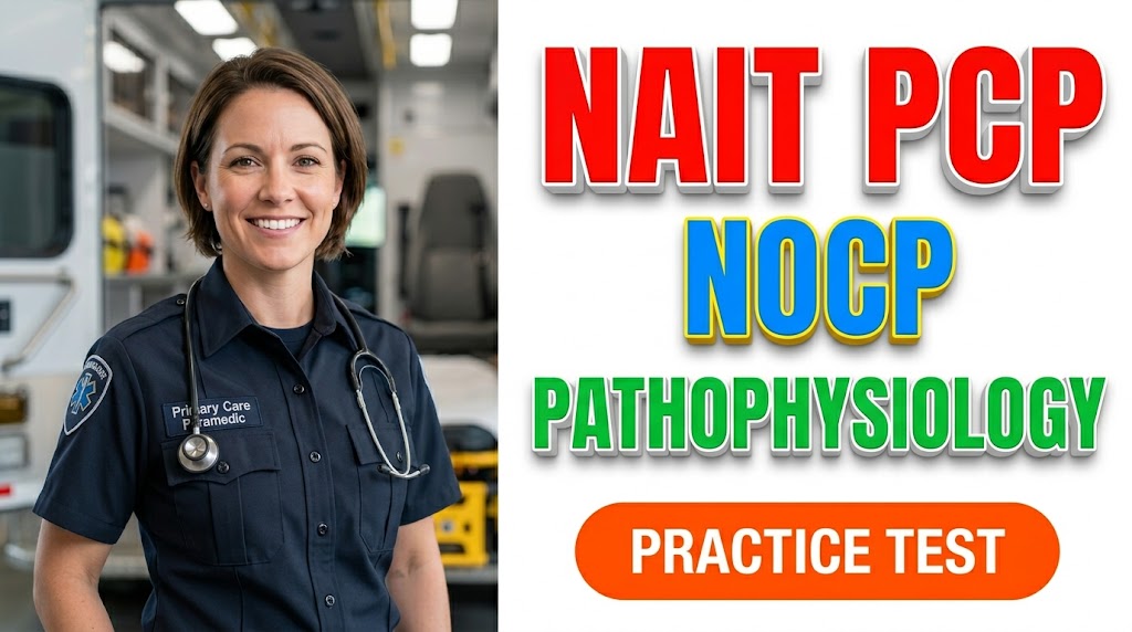 NAIT Primary Care Paramedic (PCP) NOCP Pathophysiology Practice Test Banner