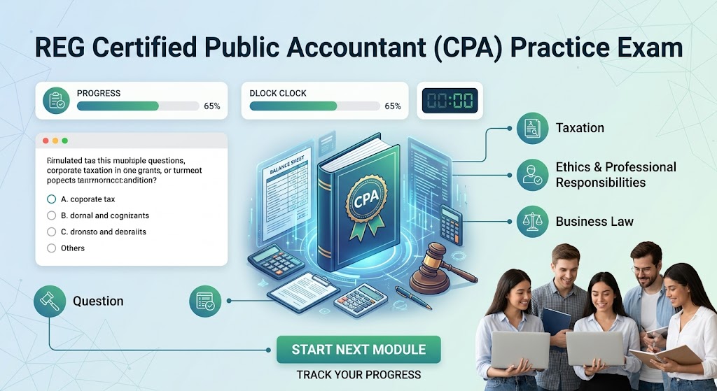 REG Certified Public Accountant (CPA) PracticeTest Banner