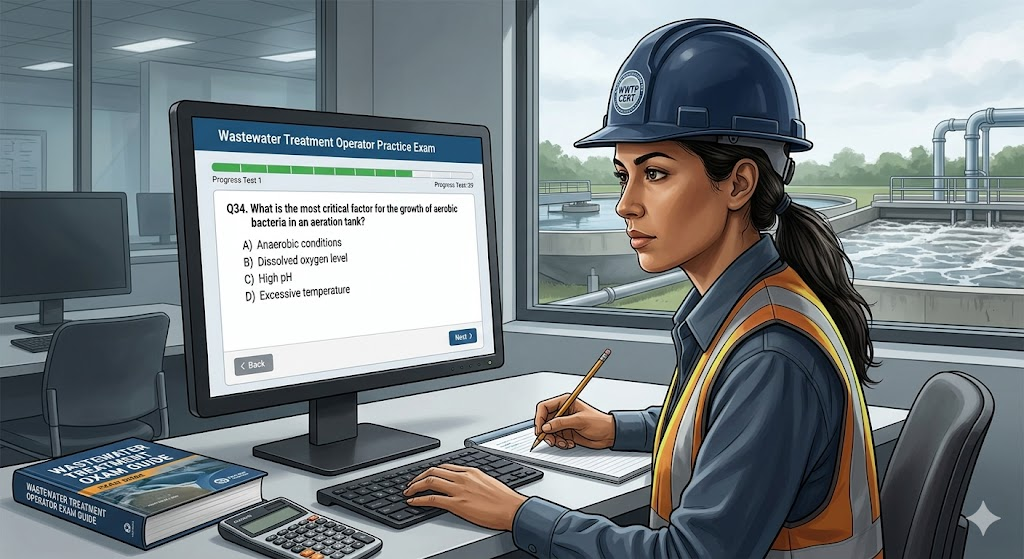 Wastewater Treatment Operator Certification Practice Test Banner