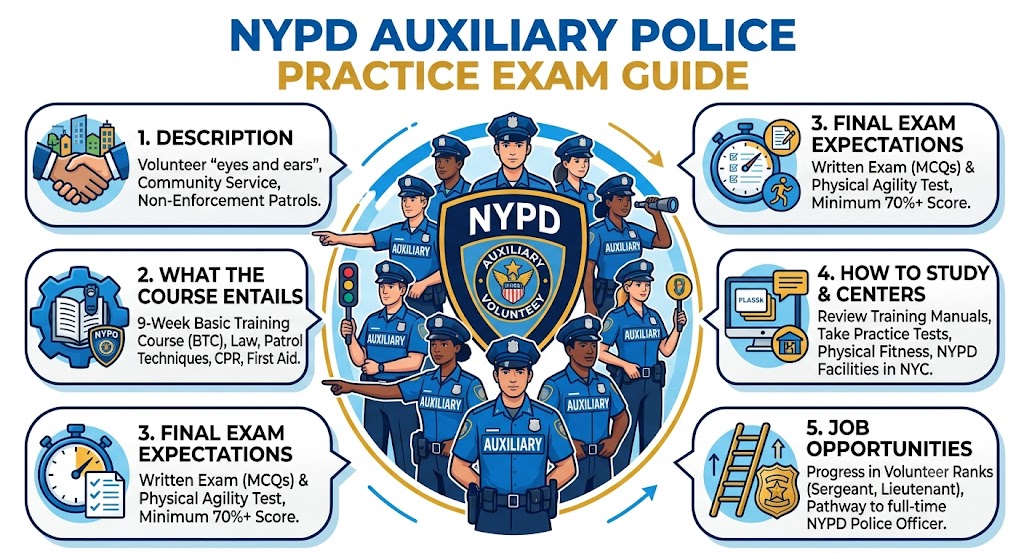 NYPD Auxiliary Police Practice Exam Banner