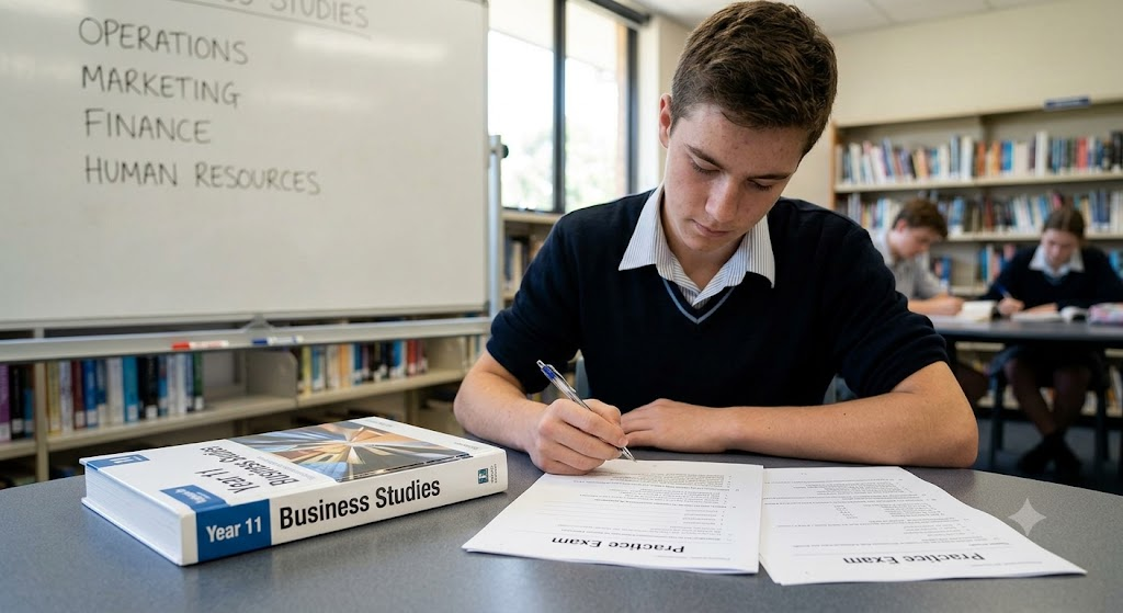 Year 11 Business Studies Preliminary Practice Exam Banner