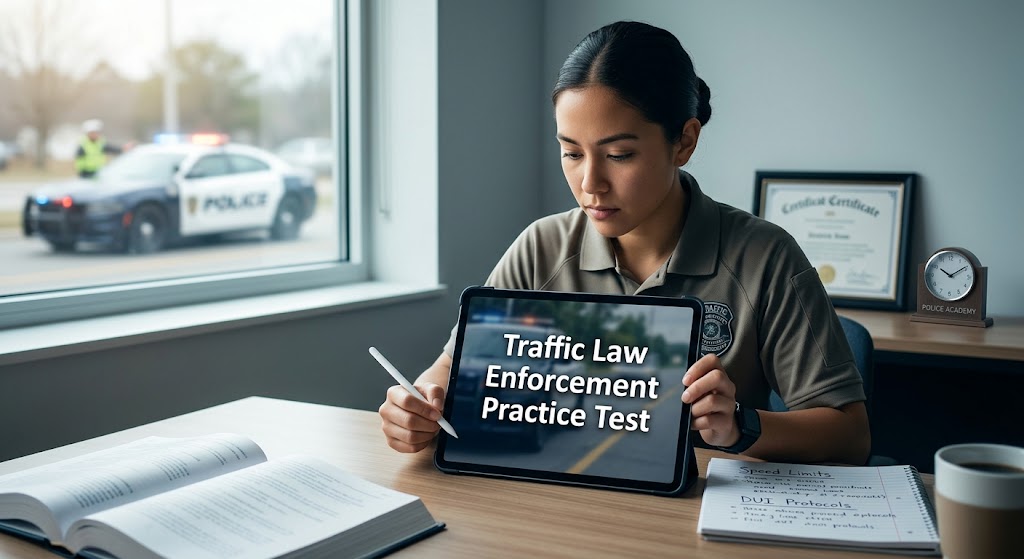 Traffic Law Enforcement Practice Test Banner
