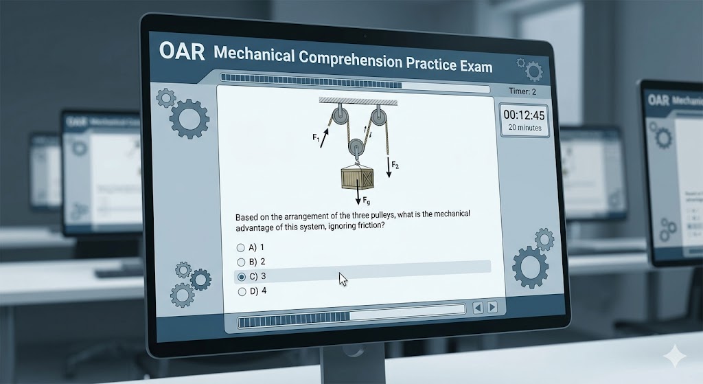 OAR Mechanical Comprehension Practice Exam Banner